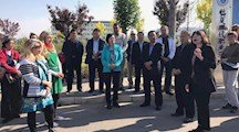 甘肃省外国专家局组织在甘工作的外国学者专家参观我院