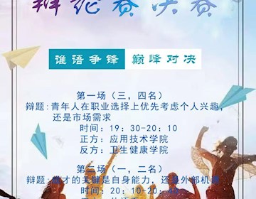 临夏现代职业学院第一届辩论赛决赛 