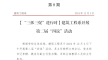 第8期简报——建筑工程系举办第二届“四说”活动
