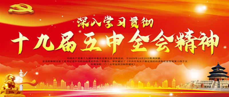 深入学习贯彻十九届五中全会精神
